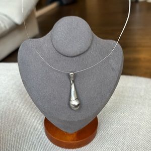 Breil Polished Steel Necklace with Steel Satin-Finished Sphere Stiff Necklace